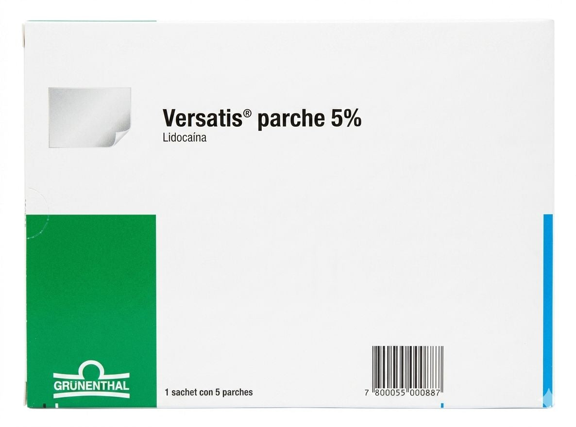 Versatis 5% Lidocaina 5 parches Farmex-Pluxee-Persistente